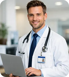 Healthcare abstract accent block