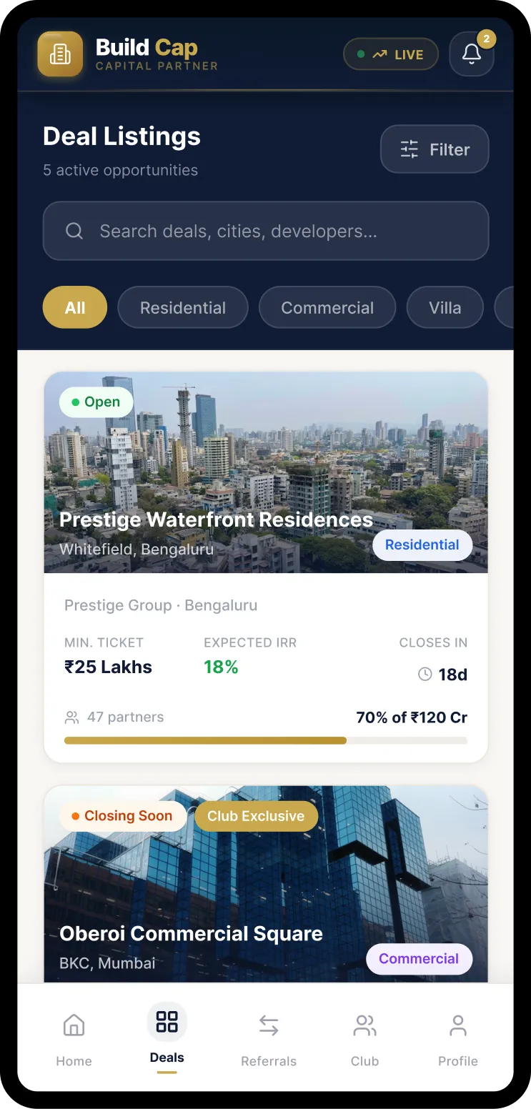 Deal discovery screen 1
