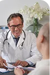 Doctor discussing treatment with patient